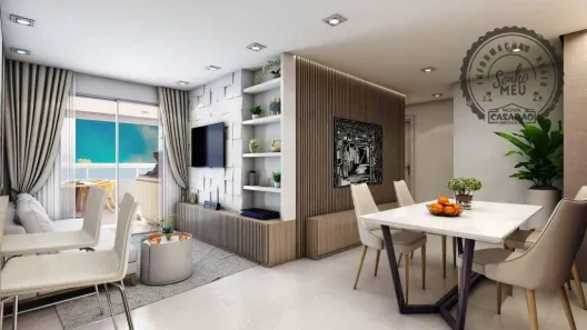 Apartamento com 2 Quartos à venda, 74m² no Canto do Forte, Praia Grande