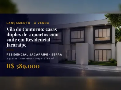 Casa com 2 Quartos à venda, 67m² no Residencial Jacaraípe, Serra