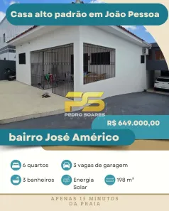 Casa com 6 Quartos à venda, 20m² no José Américo de Almeida, João Pessoa
