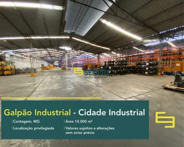 Galpão/Depósito/Armazém para alugar, 4000m² no Cidade Industrial, Contagem