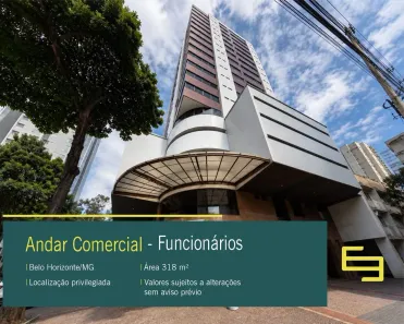 Imóvel Comercial para alugar, 318m² no Funcionários, Belo Horizonte