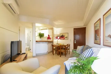 Flat com 1 Quarto para alugar, 42m² no Itaim Bibi, São Paulo