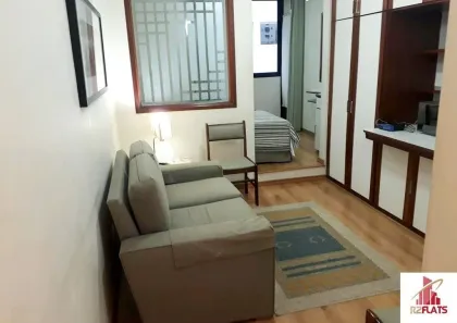 Flat com 1 Quarto para alugar, 34m² no Cerqueira César, São Paulo