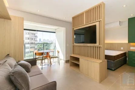 Apartamento com 1 Quarto para alugar, 35m² no Indianópolis, São Paulo