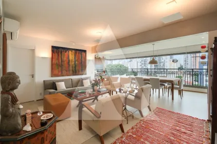 Apartamento com 3 Quartos para alugar, 147m² no Santo Amaro, São Paulo