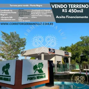 Lote/Terreno à venda, 600m² no Ponta Negra, Manaus