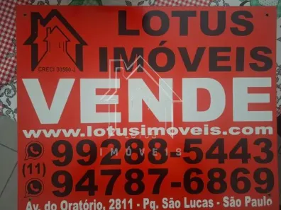 Lote/Terreno à venda, 890m² no Vila Bela, São Paulo