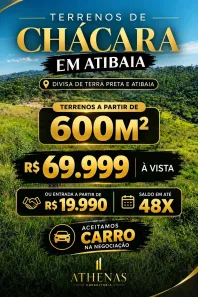 Lote/Terreno à venda, 600m² no Jardim Colonial, Atibaia