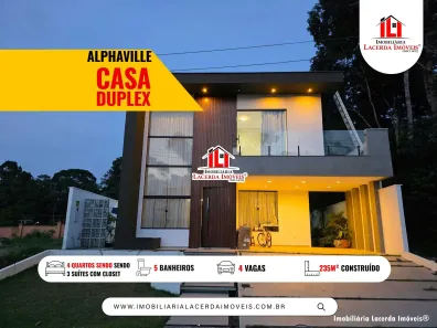 Casa de Condomínio com 4 Quartos para alugar, 236m² no Ponta Negra, Manaus