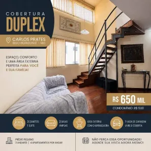 Apartamento com 3 Quartos à venda, 137m² no Carlos Prates, Belo Horizonte