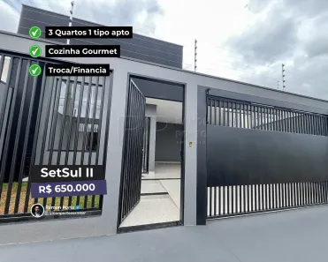 Casa com 3 Quartos à venda, 120m² no Residencial Setsul II, São José do Rio Preto
