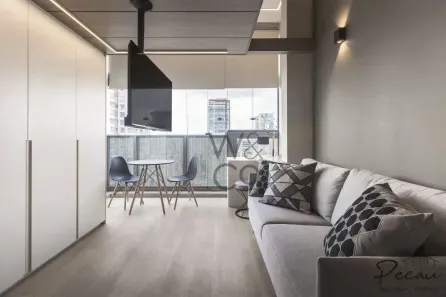 Apartamento com 1 Quarto para alugar, 27m² no Moema, São Paulo