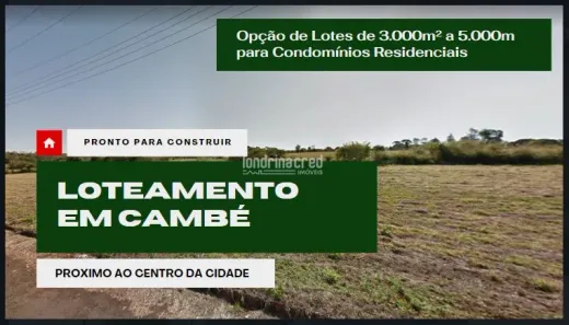 Lote/Terreno à venda, 381m² no Jardim Morada do Sol, Cambé