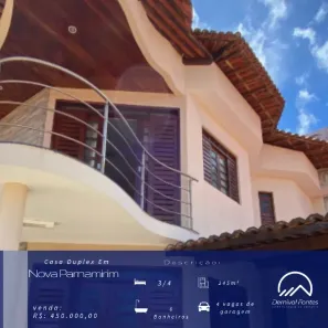 Casa com 3 Quartos à venda, 275m² no Nova Parnamirim, Parnamirim