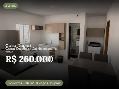 Casa com 3 Quartos à venda, 136m² no Nossa Senhora das Graças, Manaus