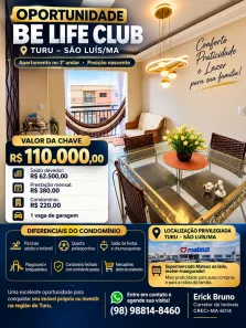 Apartamento com 2 Quartos à venda, 44m² no Turu, São Luís