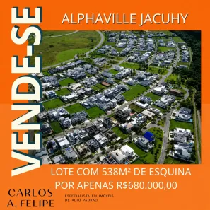 Lote/Terreno à venda, 538m² no Jacuhy, Serra