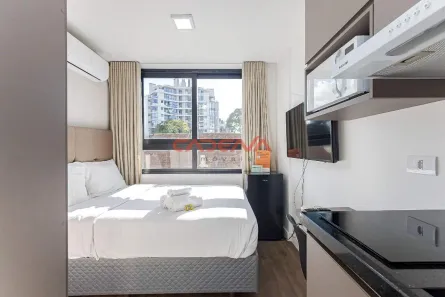 Apartamento com 1 Quarto para alugar, 12m² no Alto da Glória, Curitiba