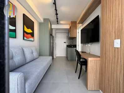 Apartamento com 1 Quarto para venda ou aluguel, 27m² no Brooklin Paulista, São Paulo