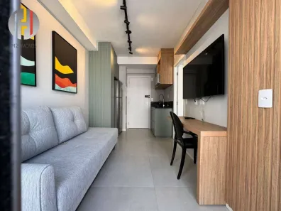 Apartamento com 1 Quarto para venda ou aluguel, 27m² no Brooklin Paulista, São Paulo