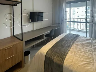 Flat com 1 Quarto para alugar, 26m² no Indianópolis, São Paulo