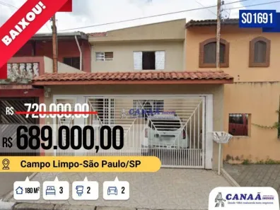 Sobrado com 3 Quartos à venda, 180m² no Jardim Elizabeth, São Paulo