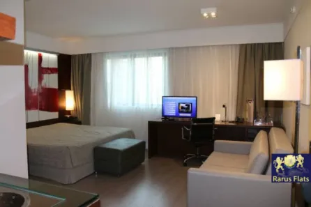 Flat com 1 Quarto para alugar, 30m² no Indianópolis, São Paulo