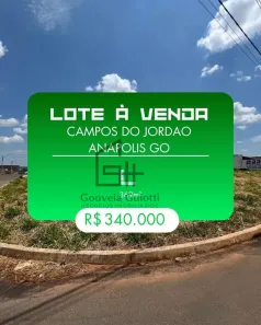 Lote/Terreno à venda, 369m² no Residencial Campos do Jordão, Anápolis