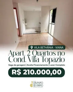 Apartamento com 2 Quartos à venda, 42m² no Vila Bethânia, Viana