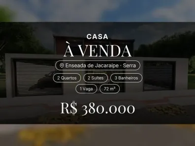 Casa com 2 Quartos à venda, 72m² no Enseada de Jacaraípe, Serra