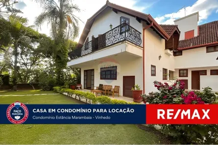 Casa de Condomínio com 4 Quartos para alugar, 466m² no Marambaia, Vinhedo