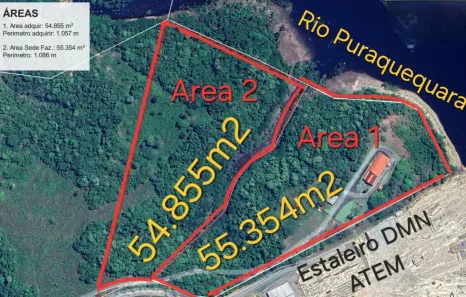 Lote/Terreno à venda, 55354m² no Distrito Industrial II, Manaus
