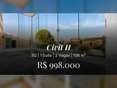 Casa com 3 Quartos à venda, 106m² no Civit II, Serra