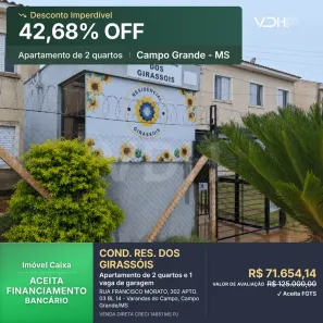 Apartamento com 2 Quartos à venda, 42m² no Varandas do Campo, Campo Grande