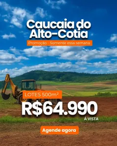 Lote/Terreno à venda, 500m² no Parque Caucaia (Caucaia do Alto), Cotia
