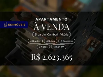 Apartamento com 4 Quartos à venda, 134m² no Jardim Camburi, Vitória