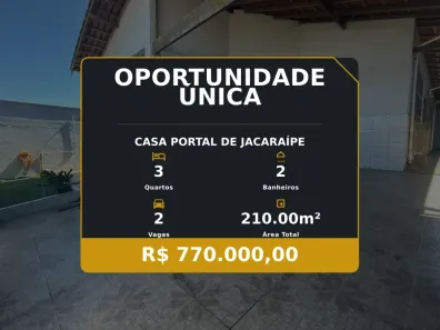 Casa com 3 Quartos à venda, 210m² no Portal de Jacaraípe, Serra