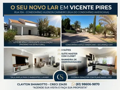 Casa de Condomínio com 4 Quartos à venda, 280m² no Setor Habitacional Vicente Pires, Brasília