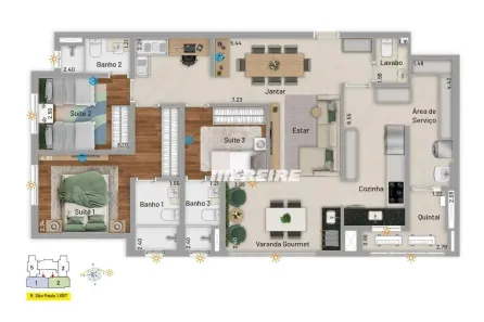 Apartamento com 3 Quartos à venda, 110m² no Santa Paula, São Caetano do Sul