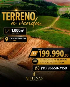 Lote/Terreno à venda, 1000m² no Centro (Caucaia do Alto), Cotia