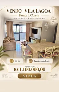 Apartamento com 3 Quartos à venda, 98m² no Ponta D'Areia, São Luís