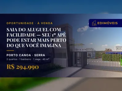 Apartamento com 2 Quartos à venda, 45m² no Porto Canoa, Serra