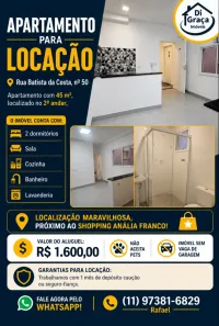 Apartamento com 2 Quartos para alugar, 45m² no Vila Regente Feijó, São Paulo