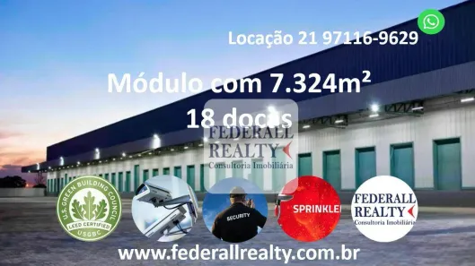 Galpão/Depósito/Armazém para alugar, 7324m² no Parque Colúmbia, Rio de Janeiro