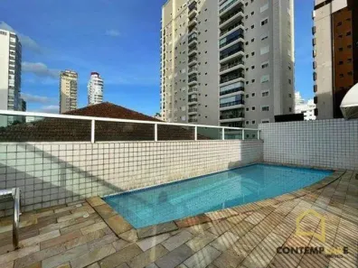 Apartamento com 3 Quartos para alugar, 185m² no Gonzaga, Santos