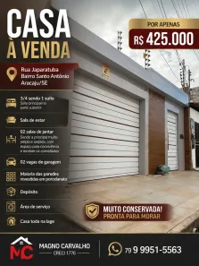 Casa com 3 Quartos à venda, 300m² no Santo Antônio, Aracaju