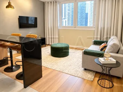 Flat com 1 Quarto para alugar, 38m² no Vila São Francisco (Zona Sul), São Paulo