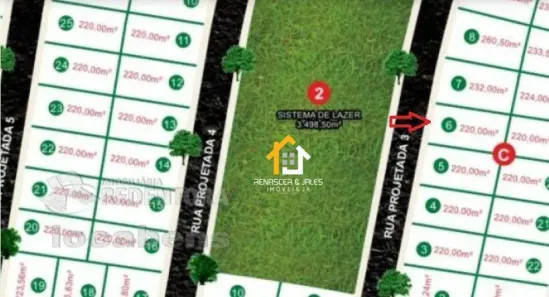 Lote/Terreno à venda, 220m² no Menezes II, Bady Bassitt