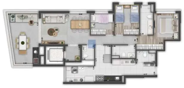 Apartamento com 3 Quartos à venda, 108m² no Paraíso, São Paulo
