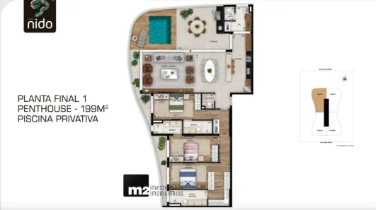 Cobertura com 3 Quartos à venda, 199m² no Setor Bueno, Goiânia